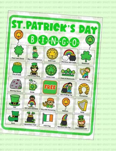 St. Patrick’s Day Bingo Game 30 Unique Bingo Cards Printable Fun ...