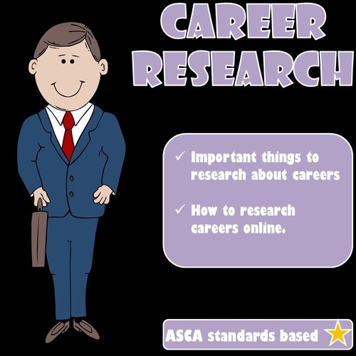 Preview of Career Research-Video Guidance Lesson (Distance Learning)