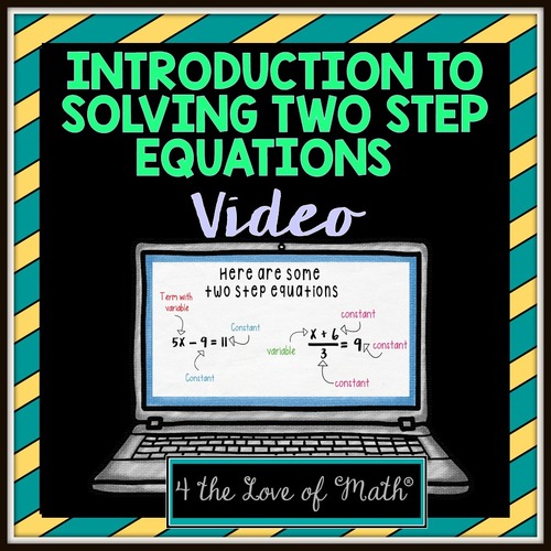 Preview of Free Introduction to Solving Two Step Equations Video