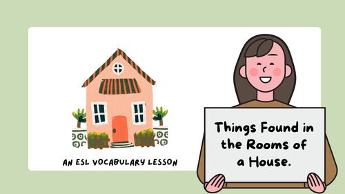 Preview of Rooms in a House--ESL Vocabulary Activity