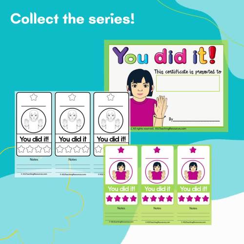 ASL Editable Student Awards Certificates Bundle by ASL Teaching Resources
