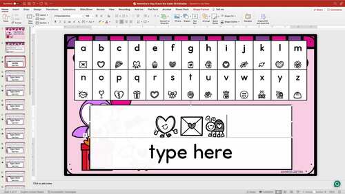 Valentines' Day Crack the Code - Editable - PowerPoint by KinderCrafting