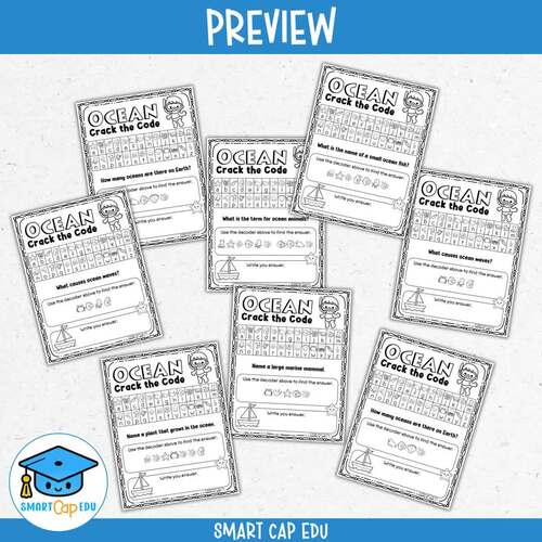 Ocean Crack the Code Riddles | Reading and Science Fun | 1st Grade