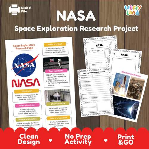 NASA Space Exploration Research Project | Space Agency Informational ...