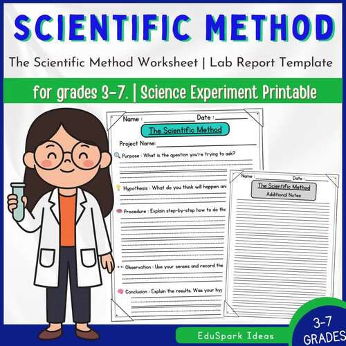 The Scientific Method Worksheet | Lab Report Template | Science ...