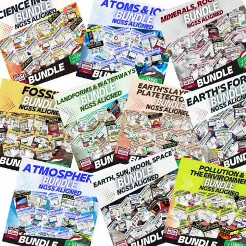 Landforms & Topography Bundle | Earth Science Curriculum | NGSS Print & Digital