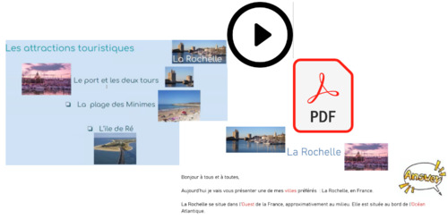Preview of Discover La Rochelle listening comprehension,Video/WS/Answersheet