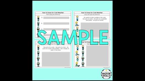 I Can Type & Write - How To Dress for Cold Weather - Digital PPT & Printable PDF