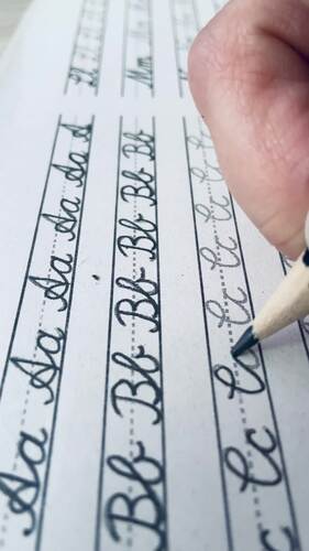 Cursive worksheets bundle