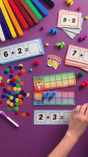 Rainbow Tens Frames | Counting, Subitising, Place Value, Number Bonds ...