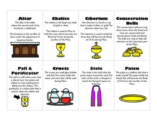 Catholic Mass Vocabulary Cards: Perfect for Review Games, review 