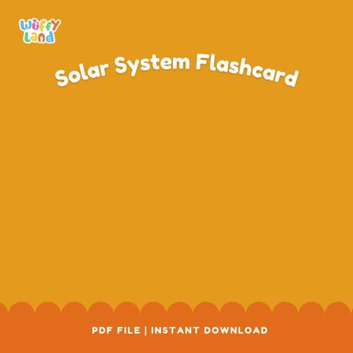 Solar System Flashcards - Planets and Space Learning for Kids by Wuffyland