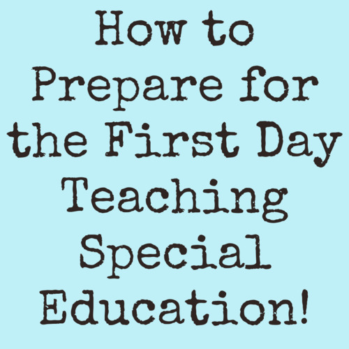Preview of 5 Tips to Prepare for the First Day of School as a Special Education Teacher