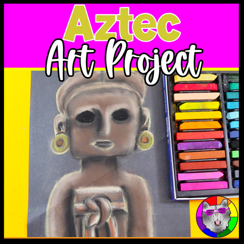 Preview of Aztec Art Lesson, Mexico Art Project Activity for Elementary