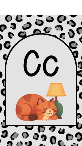 Leopard Print Classroom Decor Bundle | Alphabet, Numbers, Shapes & Colors