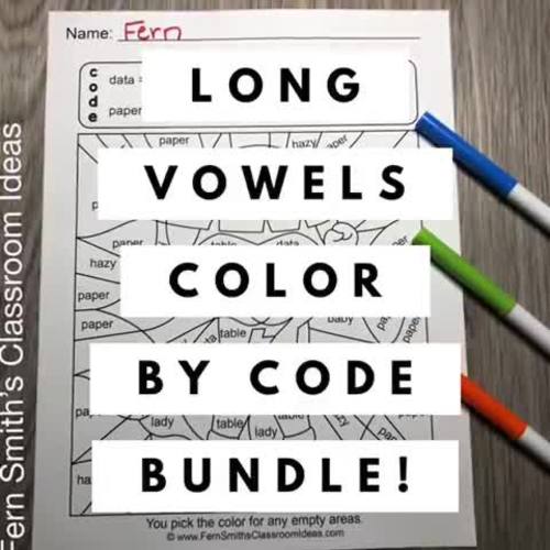 Color Vowels Printable Chart