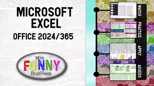 Microsoft Office 365/2024 Excel Video Learning Bundle - Lessons 1-8