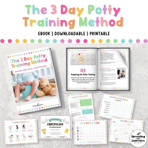 Potty Training in 3 Days: Step-by-Step Guide + Printable Charts ...