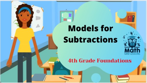 Preview of Modeling Subtraction with Base 10 Pieces- Video Lesson and Student Materials