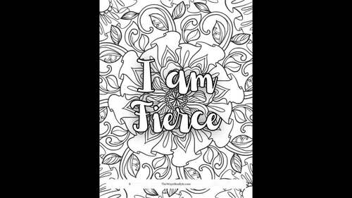 Positive Affirmations Coloring - 500