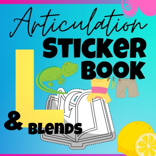 Preview of Articulation Sticker Book: L & L-Blends {Digital Resource}