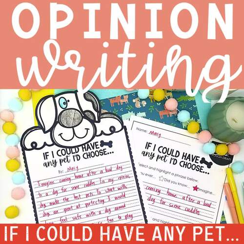 Pet Opinion Writing Display Project If I Could Have Any Pet Persuasive