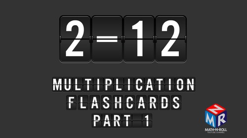 Preview of Multiplication Flashcards. VIDEO. Part 1