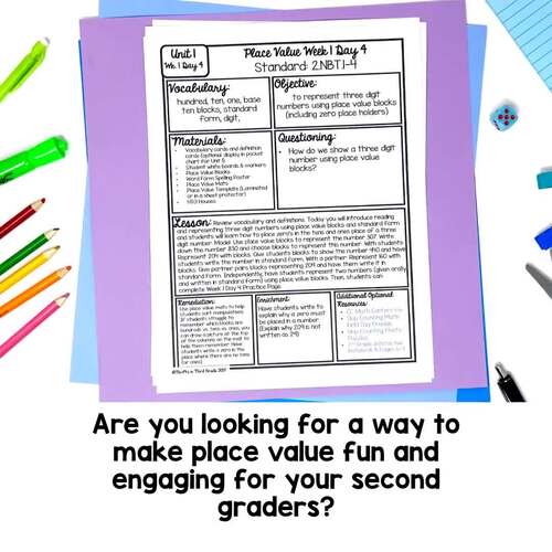 2nd Grade Place Value 3 Digit Numbers Worksheets Games Activities