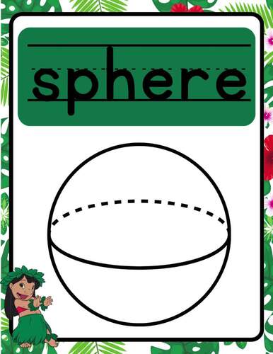 3D Shape Posters | Printable Classroom Decor| Inspired by Lilo & Stitch