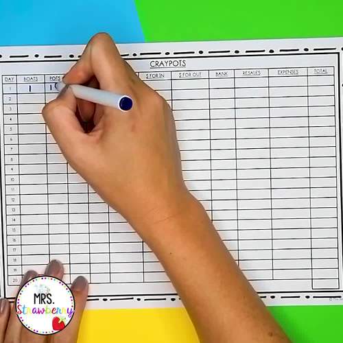 Craypots Mathematics Strategy and Number Game by Mrs Strawberry TPT