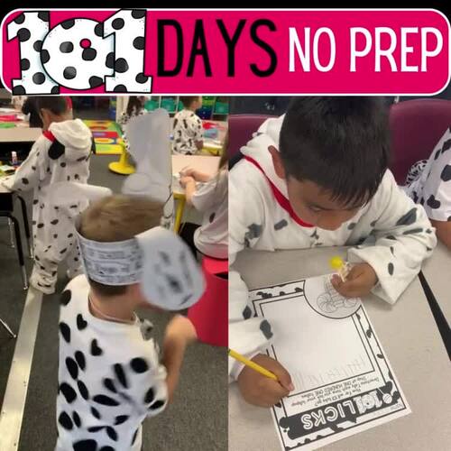 101 Days NO PREP Day of Dalmatians by Anointed Teacher | TPT