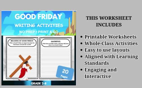 Good Friday Writing Prompts for Kids Grades 2–8 | Writing & Reflection ...
