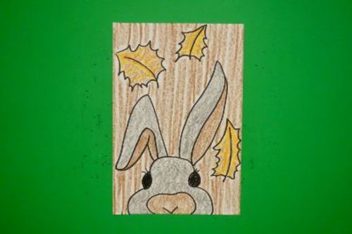 Preview of Let's Draw an Autumn Bunny!