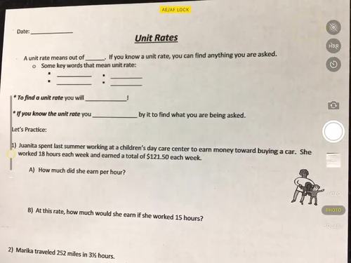 Preview of Finding and Using Unit Rates - video instructions