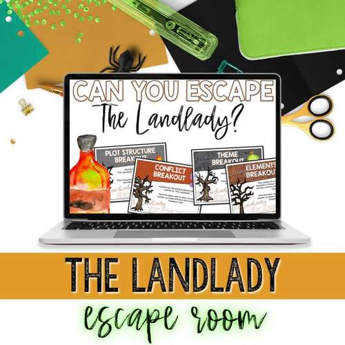 The Landlady Escape Room - Halloween Short Stories for Middle 
