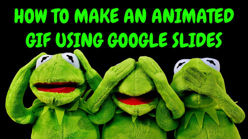 Preview of How to Make an Animated  GIF Using Google Slides