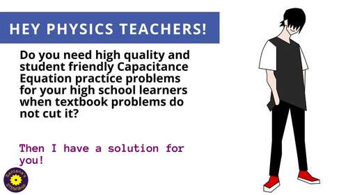 Capacitance Equation Practice Problems Worksheets for High School Physics