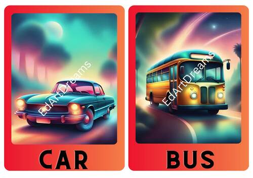 Modes of Transport Flashcards | 3D Animated Flashcards Download by ...