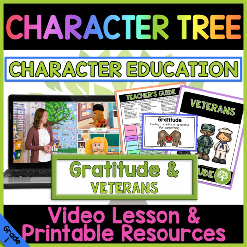 Preview of Gratitude for Veterans | Character Education Video Lesson