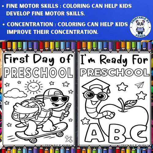 Welcome To Kindergarten Coloring Page Sheet : First Day Of Kindergarten ...