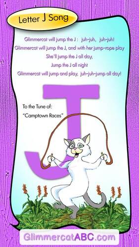Letter of the Week J by Glimmercat Education | TPT