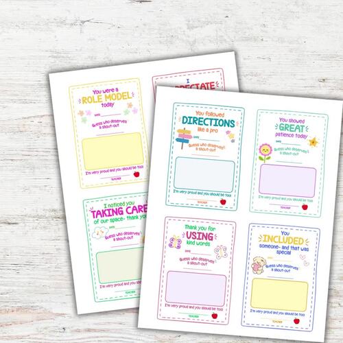 Customizable Student Encouragement Notes | Positive Behavior ...