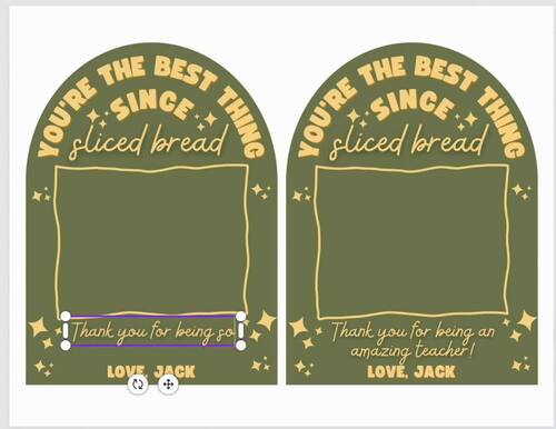 Editable Teacher Appreciation Gift Card Printable Canva Template