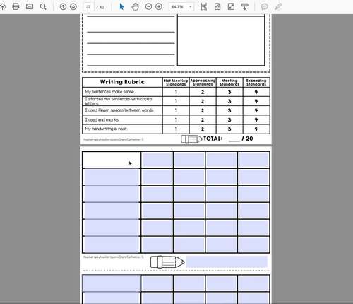 BUNDLE: Writing Paper with Rubric by Catherine S | TPT