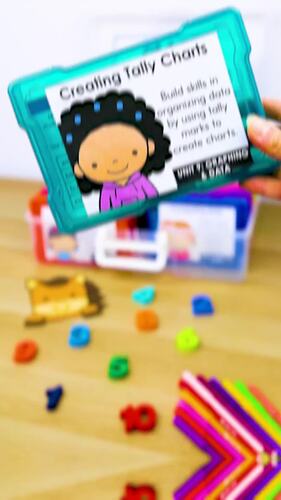 Graphing Data Task Cards Collect And Compare Collecting Data Bar Graph ...