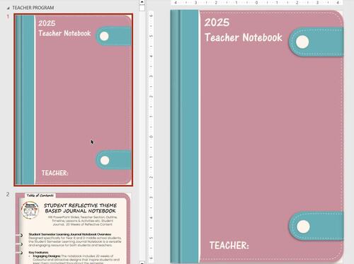 Student Journal Notebook 3, Reflection Journal, Journal Notebook PowerPoint