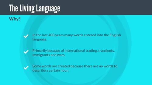 Preview of English The Living Language