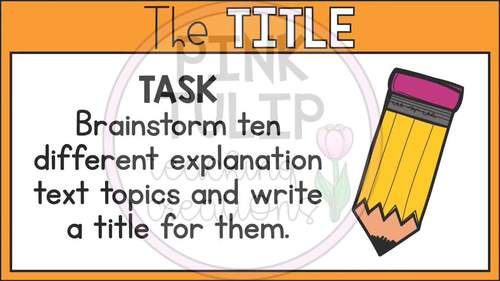 Explanation Text Reading Writing PowerPoint Presentation - Guided Teaching