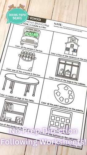 Back To School Direction Following with Qualitative & Quantitative Concepts