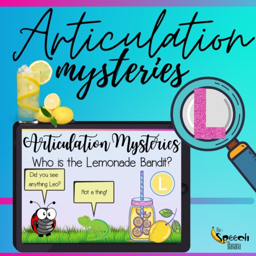 Preview of Articulation Mysteries: The Lemonade Bandit